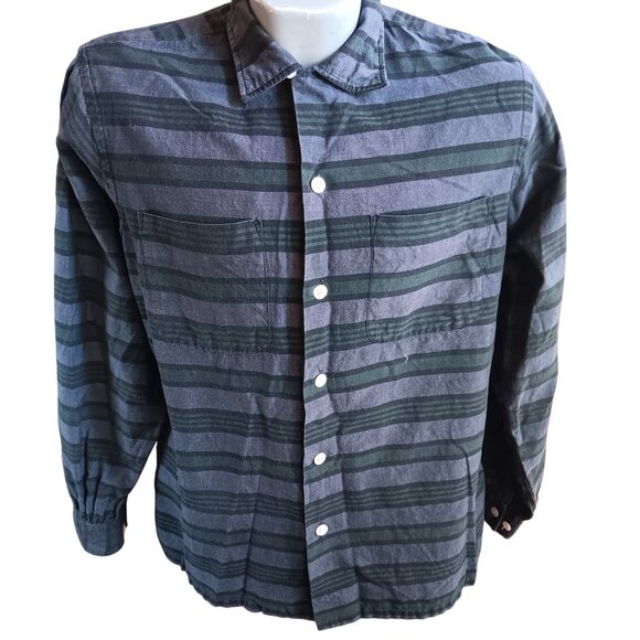 Vintage Men's Shirt Medium 1950's Loop Button Frederick & Nelson Seattle Camper - Picture 2 of 8